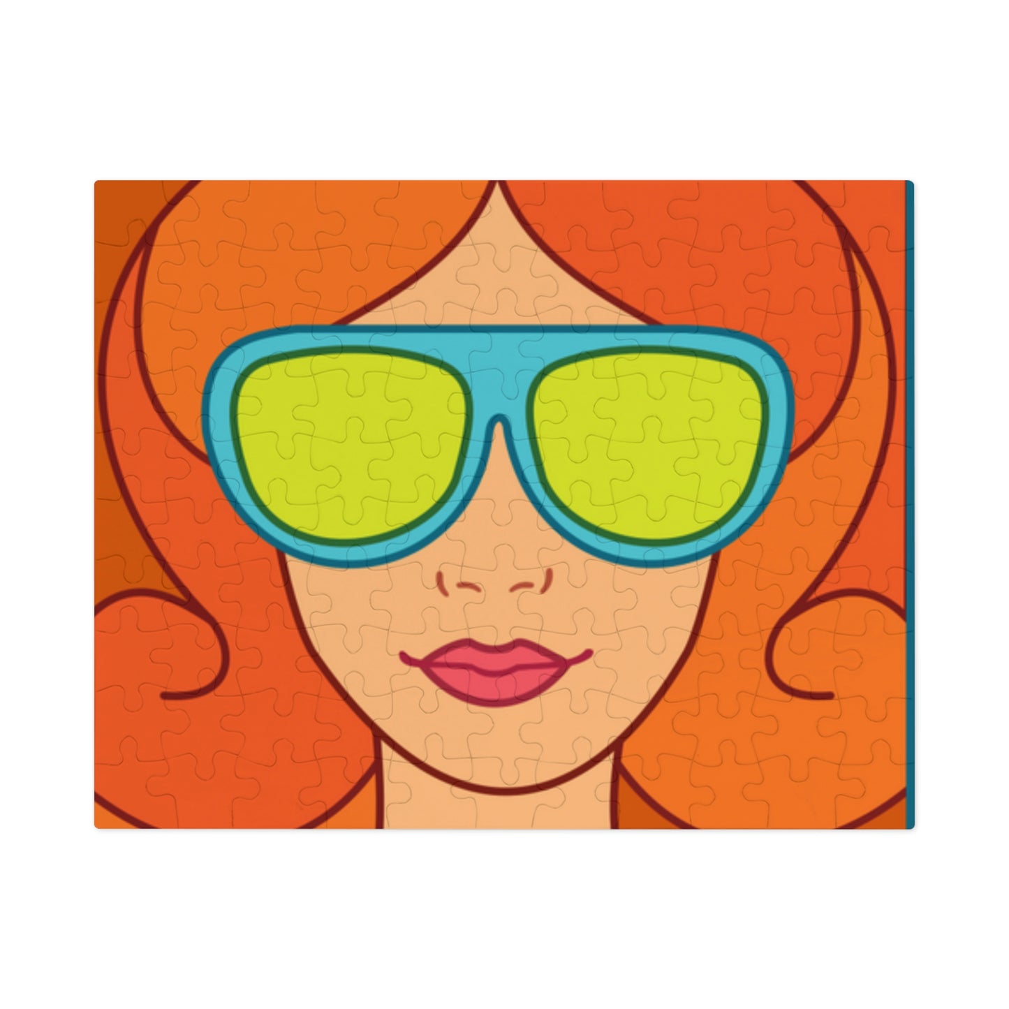 Girl Red hair Sunglasses Jigsaw Puzzle I Love Games!
