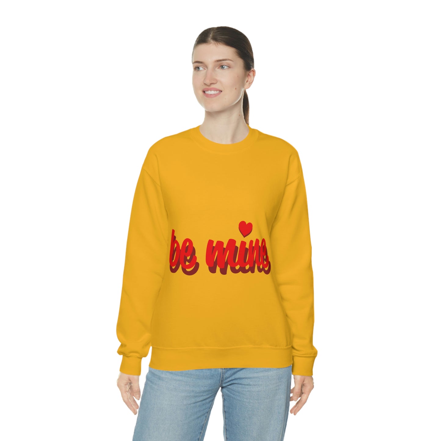 sois à moi en sweat-shirt ras du cou rouge J'ai besoin d'un chéri
