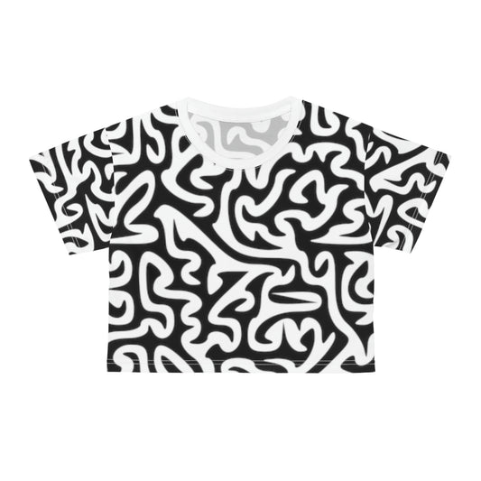 T-shirt court noir et blanc Maze, excellent haut de pyjama ou chemise décontractée pour voyager 