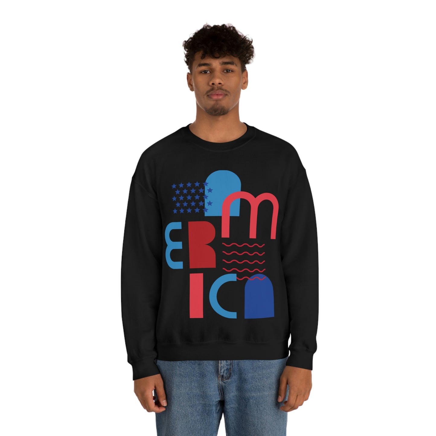 Sweat-shirt ras du cou America, il a l'air fabuleux ! 