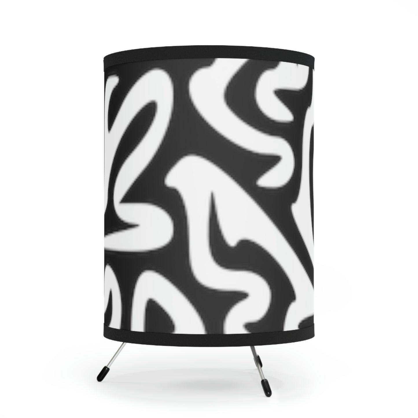 Tripod Lamp with High-Res Printed Shade, US\CA plug