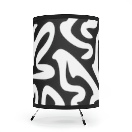 Tripod Lamp with High-Res Printed Shade, US\CA plug