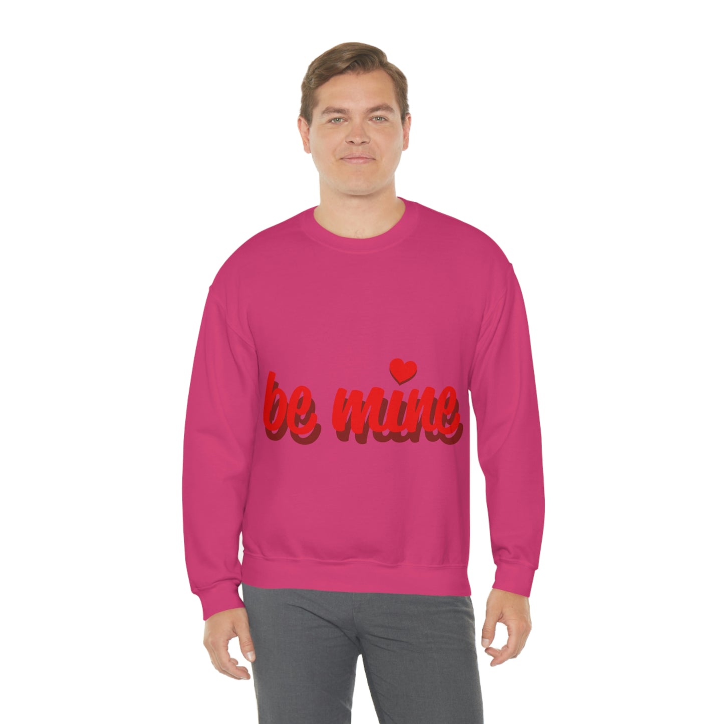 sois à moi en sweat-shirt ras du cou rouge J'ai besoin d'un chéri